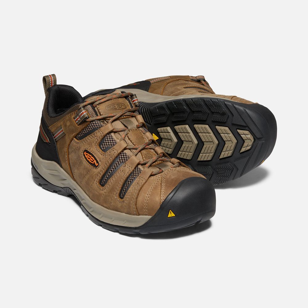 Keen Werkschoenen Heren Bruin/Zwart - Flint Ii (Steel Toe) - 21456-ACNF